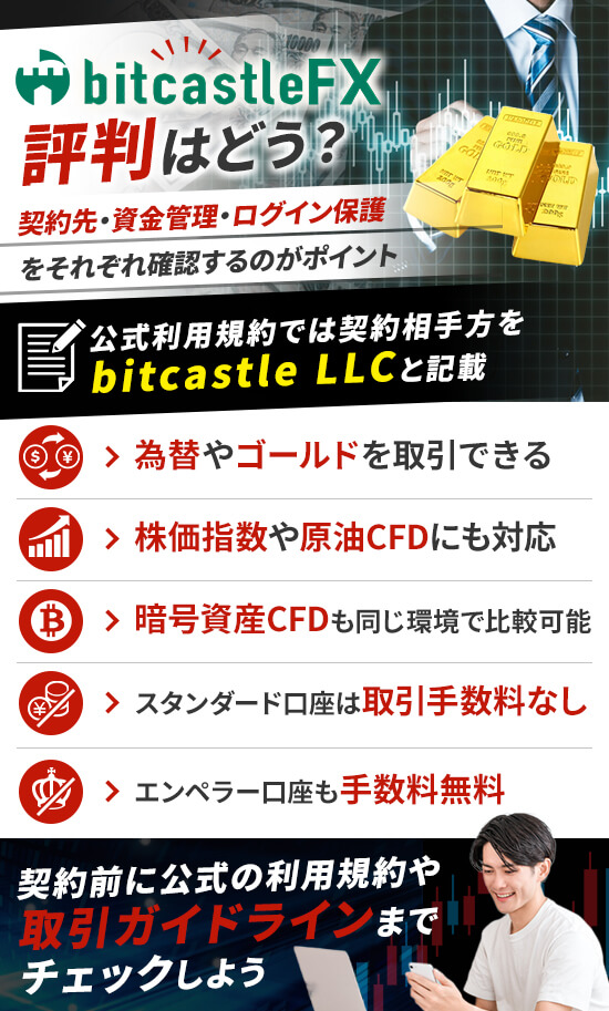 bitcastleの安全性は？運営体制と資金保護を確認